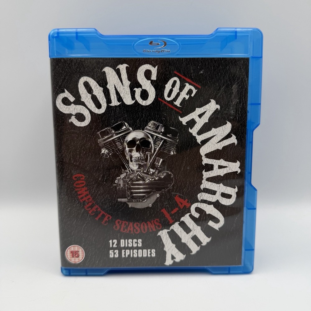 Sons of Anarchy Blu-ray Box Set Seasons 1-4 12 Discs 52 Episodes Complete